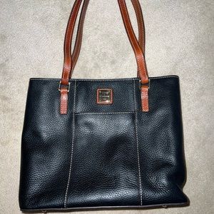Dooney and Burke black leather tote 13x10x3.5